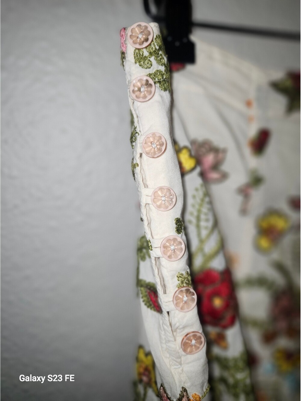 Johnny Was A Line Floral Embroidered Skirt Size 10 - Picture 4 of 8